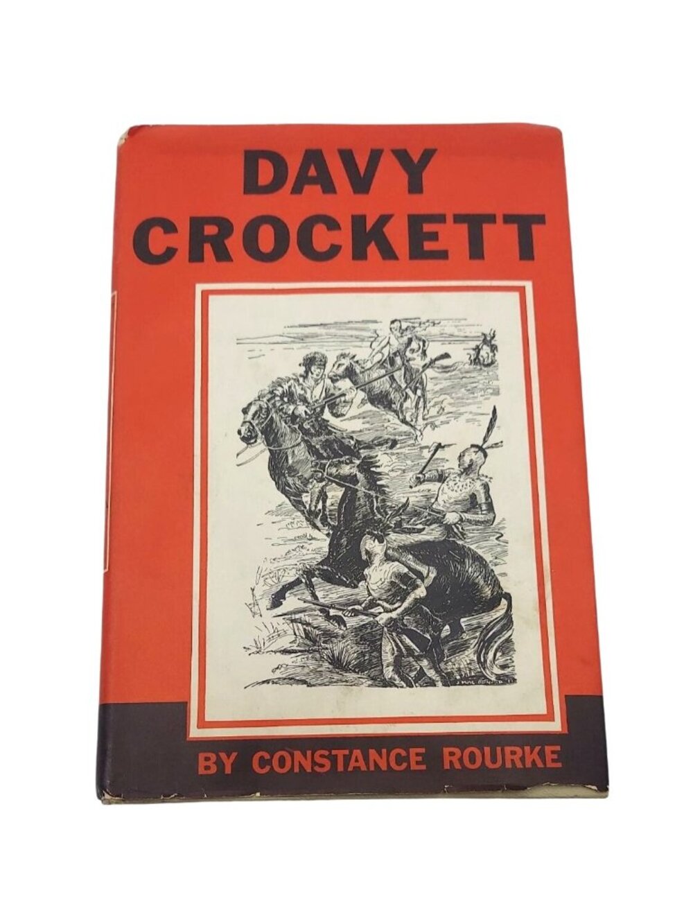 Davy Crockett Illustrated Hardcover Book Club Edition 1962 Constance Rourke